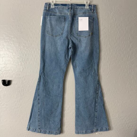 Forever 21 Indigo Rein High Rise Denim Bootcut Flare Pants, 30x32 1/ - Picture 2 of 8